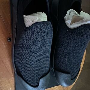 MUVEZ Men's Black Slip-On Shoes